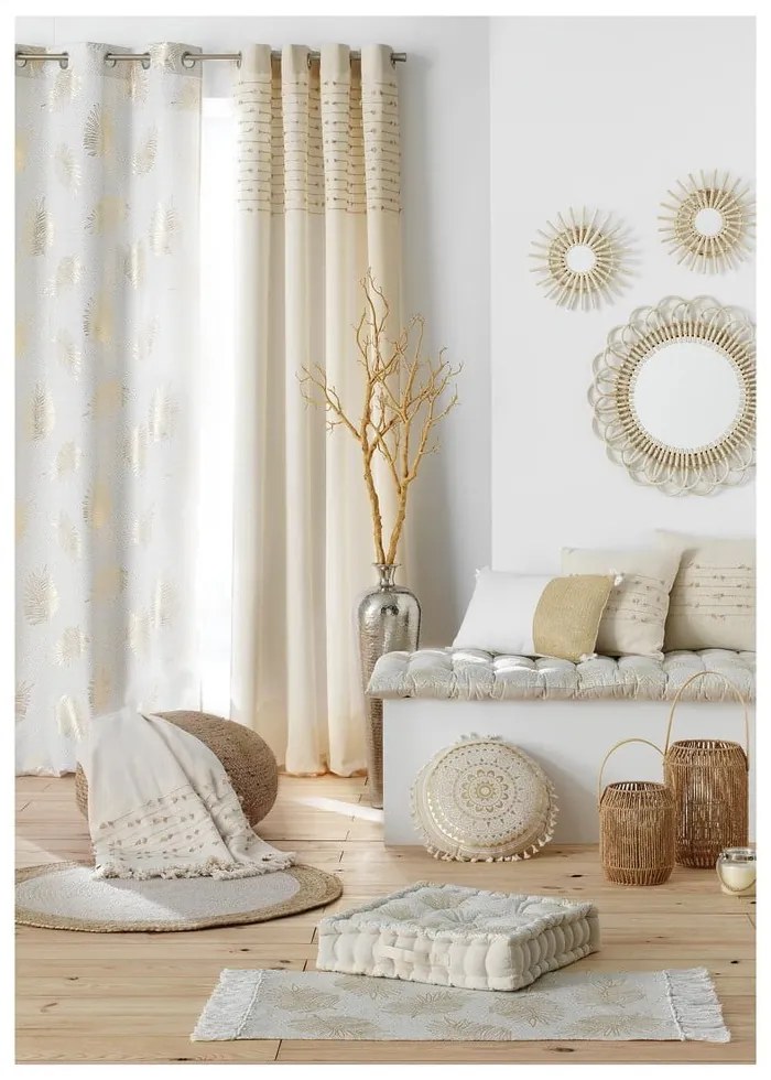 Draperie bej din bumbac 140x240 cm Golden Sunset – douceur d'intérieur