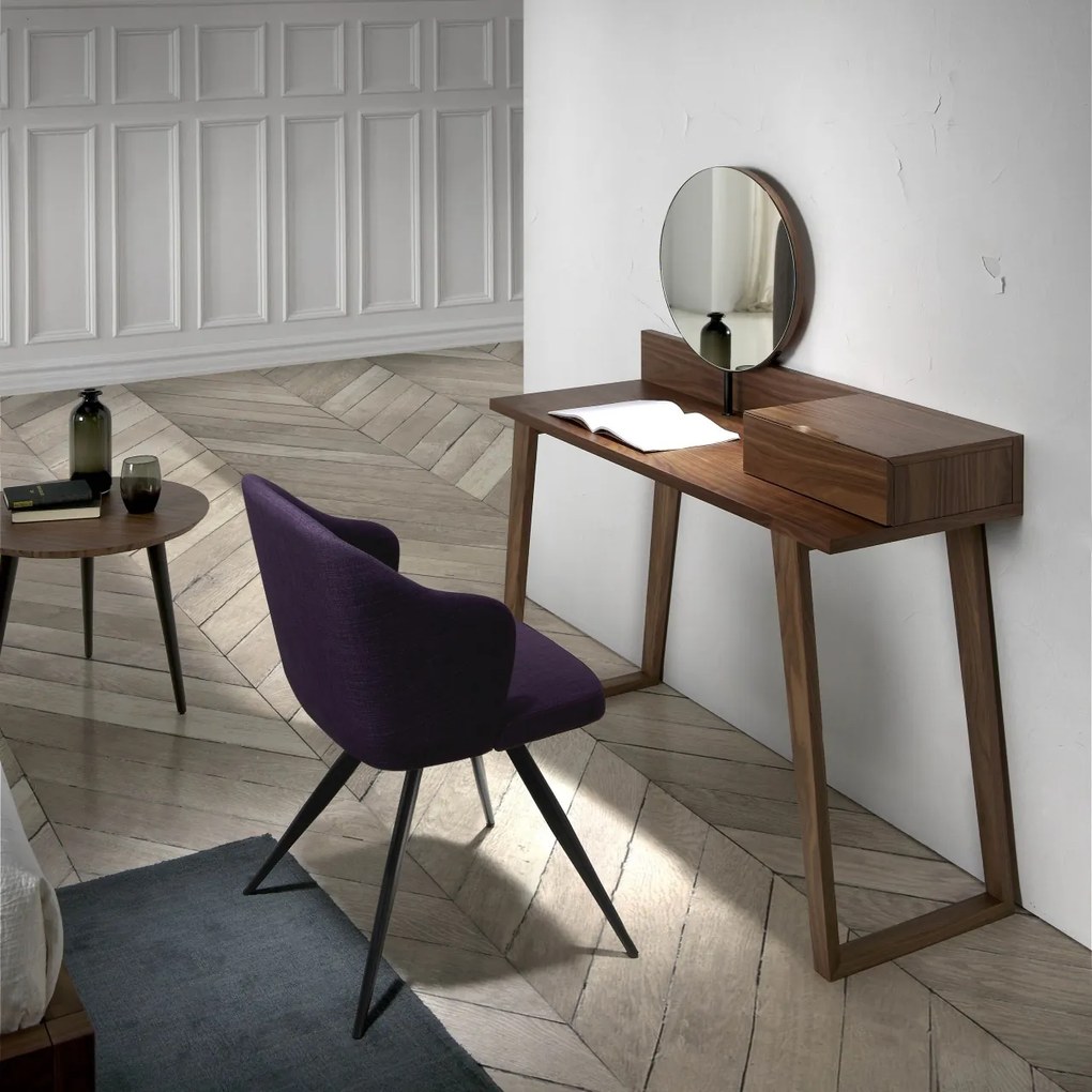 Masa machiaj eleganta, design modern Walnut AC-CP1702-DK