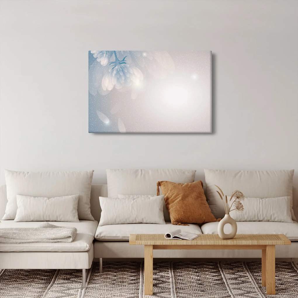 Tablou - Flori înzăpezite (90x60 cm)