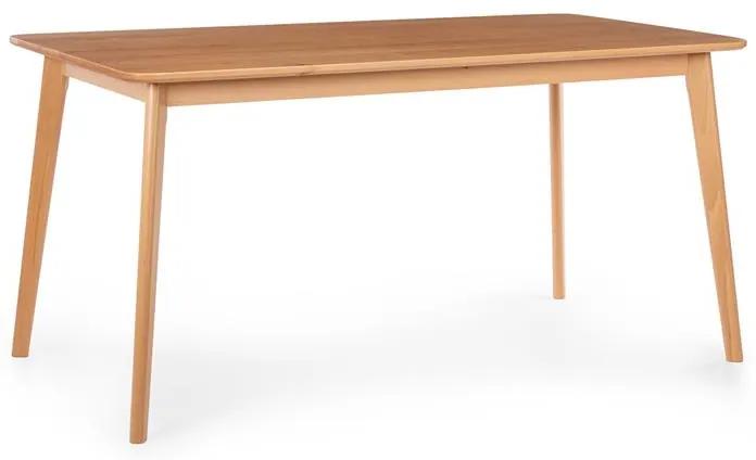 Svenson, masă de sufragerie, lemn de fag, 150 x 75 x 80 cm, lemn