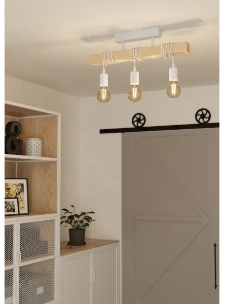 Eglo 44082 - Lustră aplicată TOWNSHEND, 3xE27, 60W, 230V