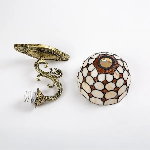 Brilagi - Aplică de perete Tiffany DORAN din vitralii, 1xE27/40W/230V