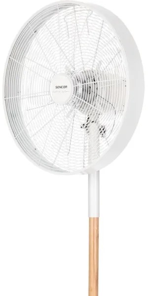 Ventilator cu suport Sencor 50W/230V alb/fag