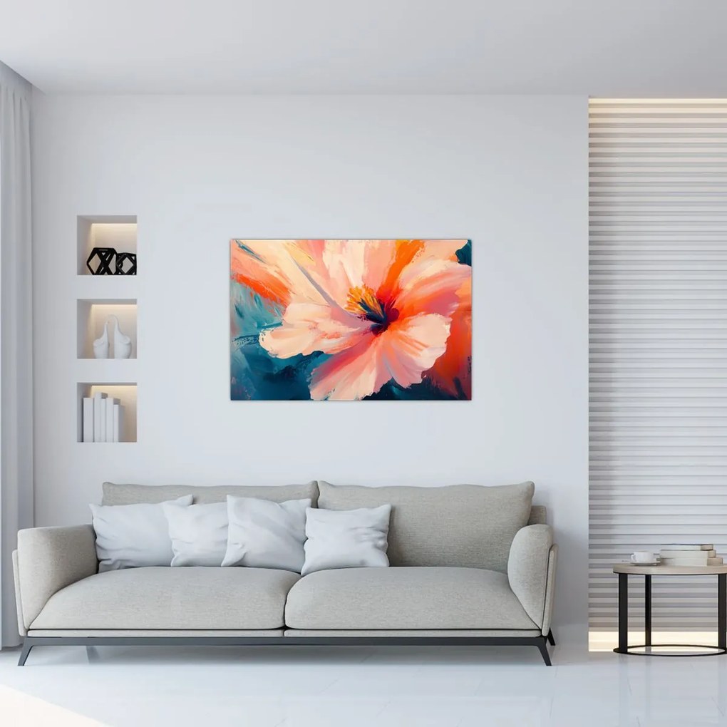 Tablou - Floare pictată (90x60 cm)