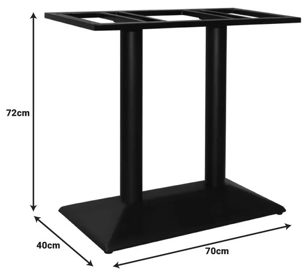 Suport blat masa Soutenir Pako World Negru 80x40x72 cm