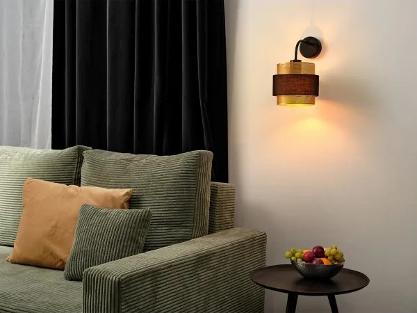 Osram - Lampă de perete DECOR HORNET 1xE27/10W/230V negru/auriu