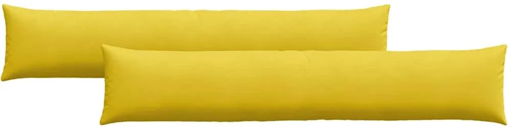 vidaXL Perne pentru canapea 2 pcs Galben 200 x 40 cm