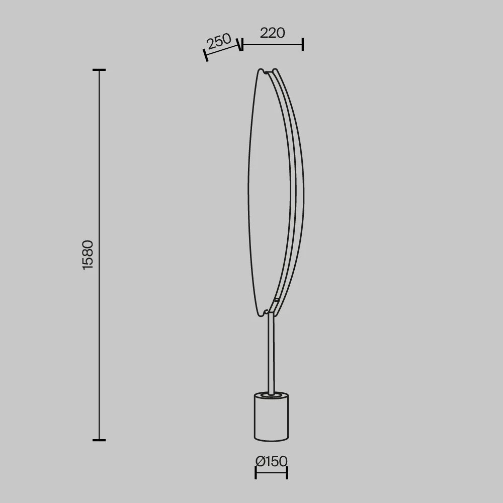 Lampadar LED design decorativ Breeze