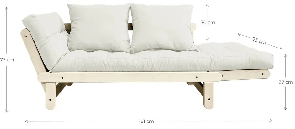 Canapea variabilă KARUP Design Beat Natural/Navy