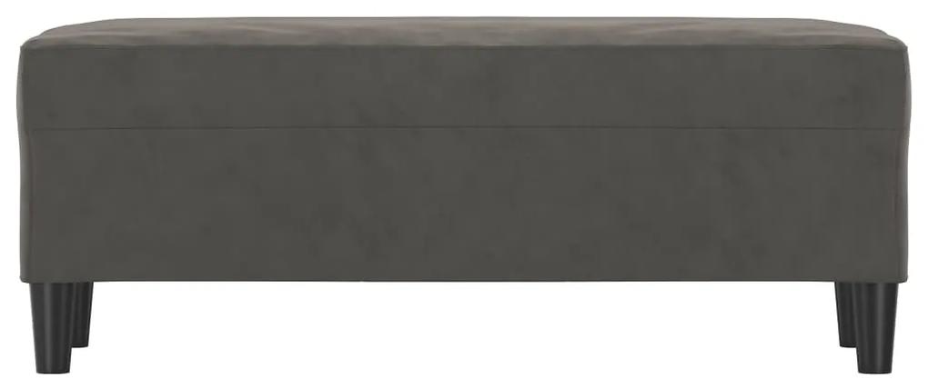 Banca, gri inchis, 100x35x41 cm, catifea Morke gra, 100 x 35 x 41 cm