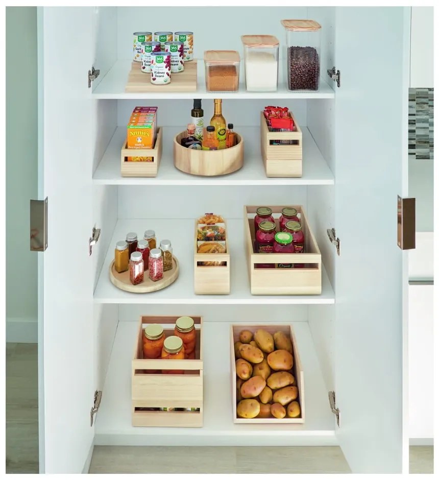 Organizator de bucătărie din lemn paulownia iDesign, ø 26,7 cm