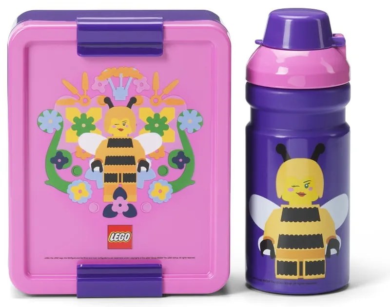 Cutie de gustări pentru copii cu sticlă Bee – LEGO®