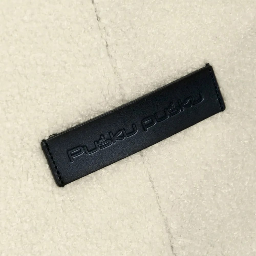 Fotoliu bean bag crem cu tapițerie din țesătură bouclé Razzmatazz – SLOWDOWN