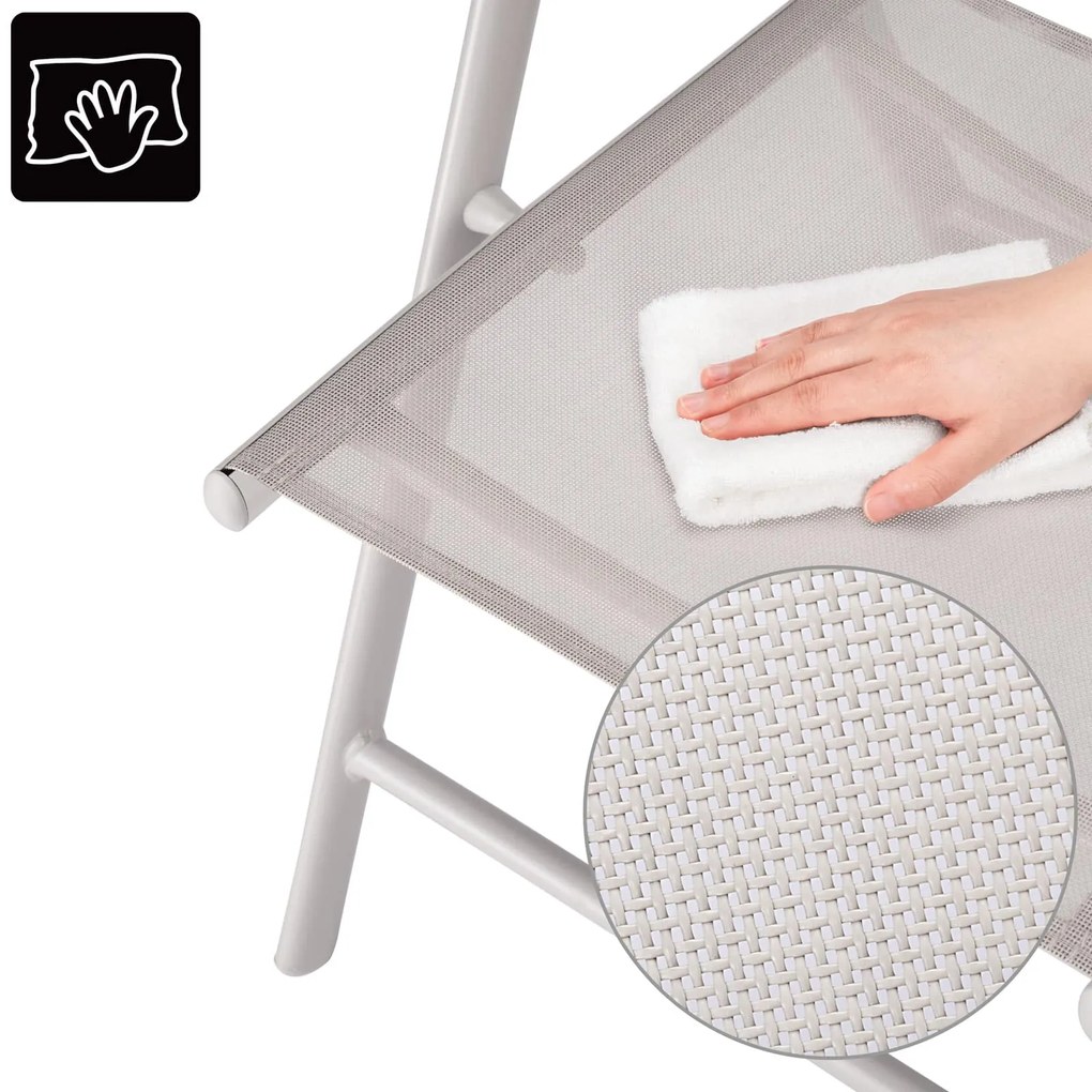 Deuba Set aluminiu gradina 1+8 - gri