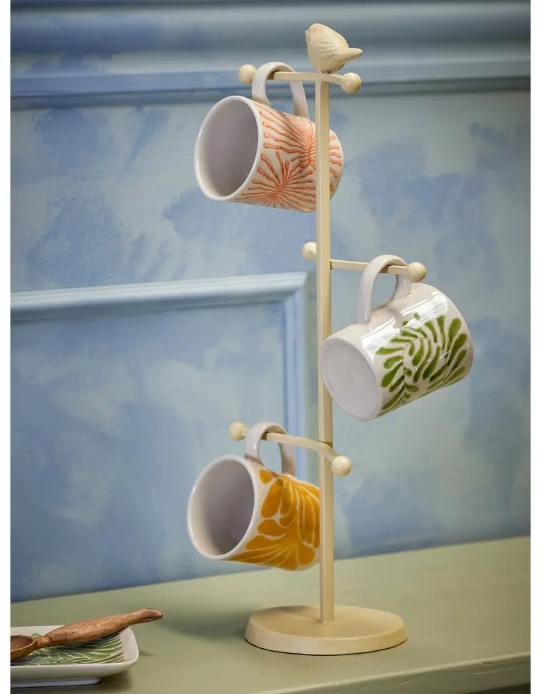 Cești 3 buc. pentru cappuccino din gresie 205 ml Fauni – Bloomingville