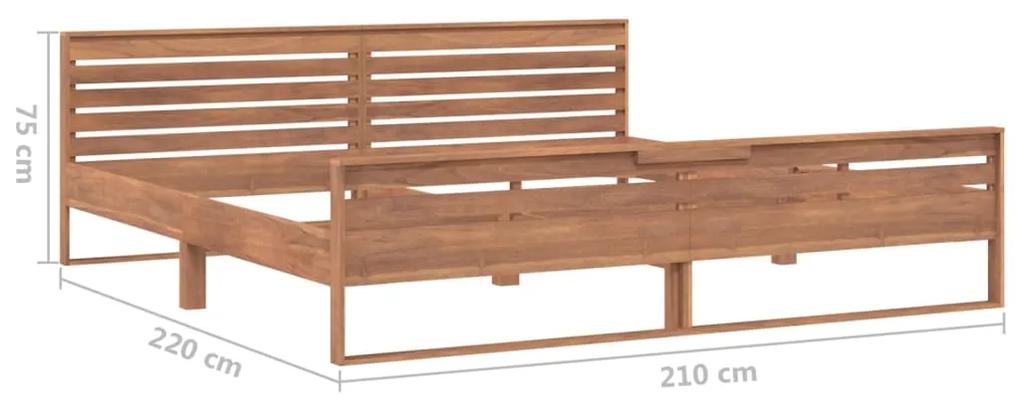 Cadru de pat, 200x200 cm, lemn masiv de tec 200 x 200 cm