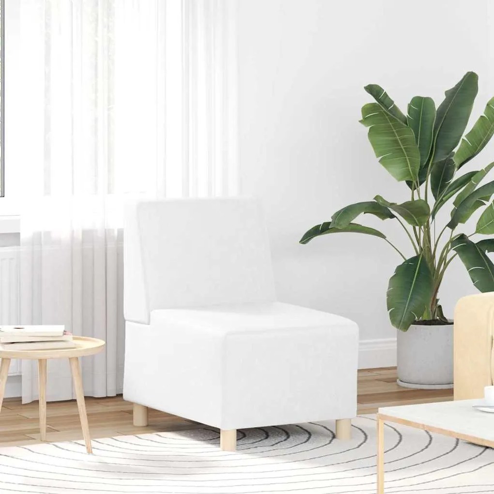 vidaXL Fotoliu Alb 55 x 74 x 82 cm Piele artificială