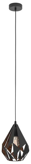 Eglo 49997 - Lustră pe cablu CARLTON 1xE27/60W/230V