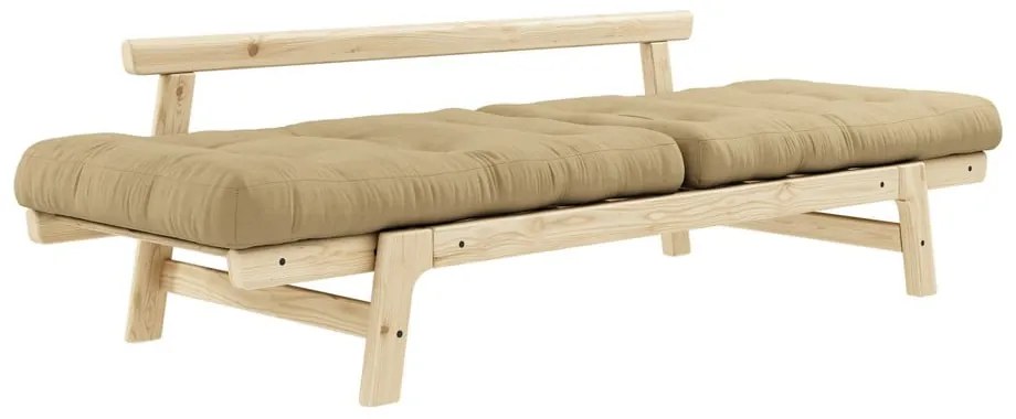 Canapea variabilă Karup Design Step Natural Clear/Wheat Beige