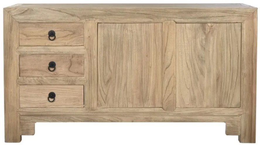 Bufet rustic, din lemn masiv, cu 3 sertare, „Étable”
