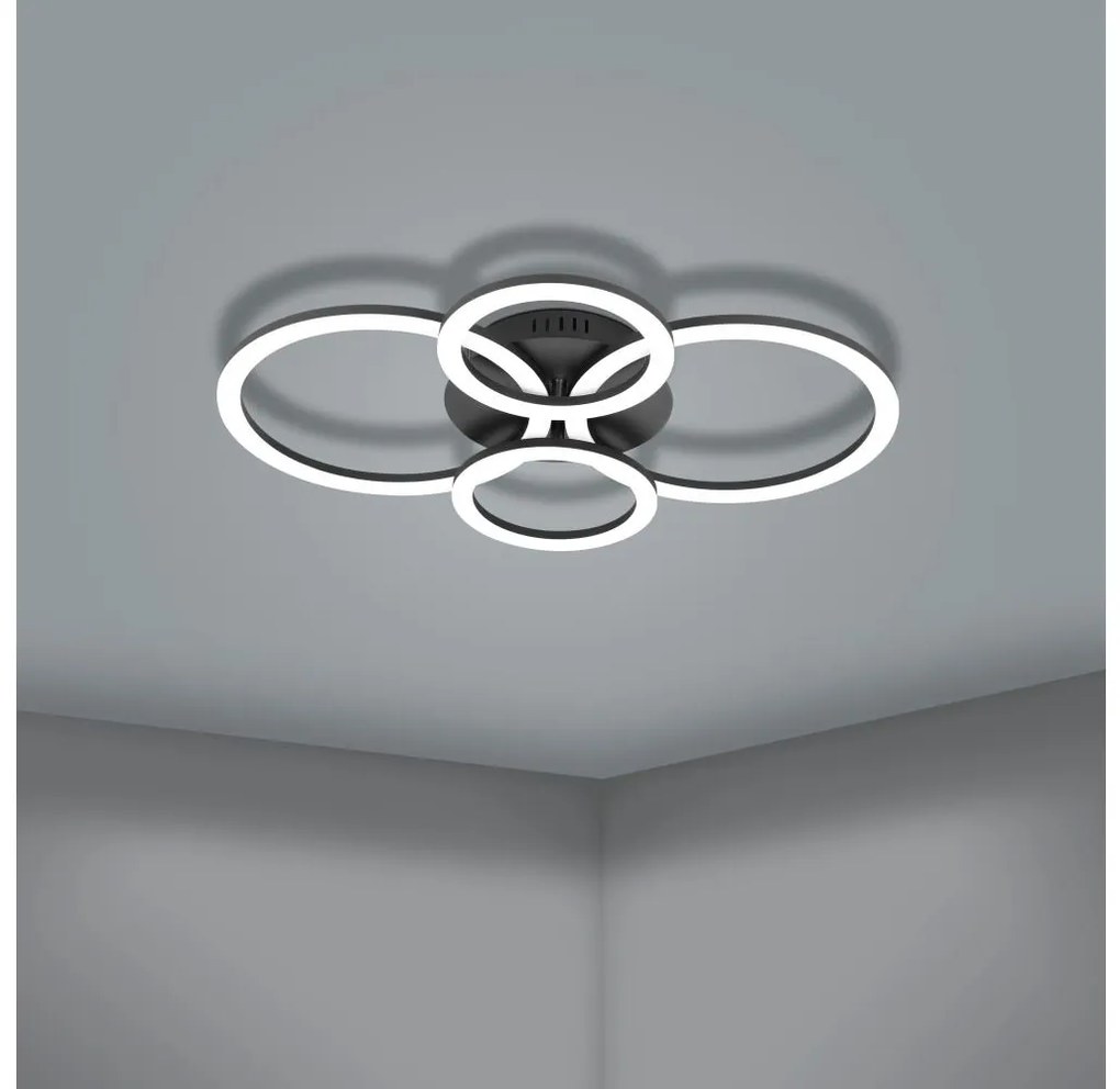 Plafonieră LED dimabilă Eglo 31769 PARRAPOS-Z LED/41W/230V negru