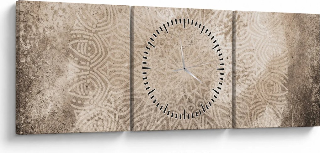 Tablou - Mandala (cu ceas) (90x30 cm)