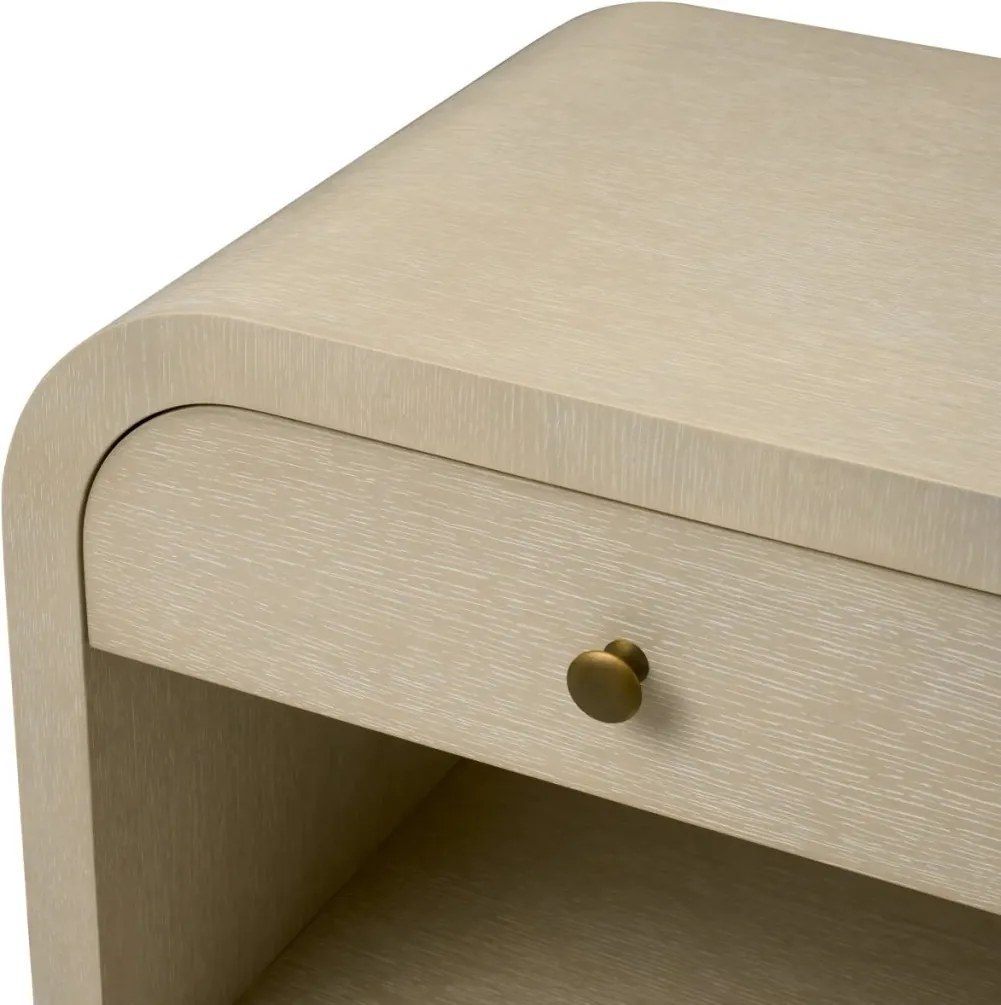 Noptiera design LUX, Furnir de stejar albit, Rhodes