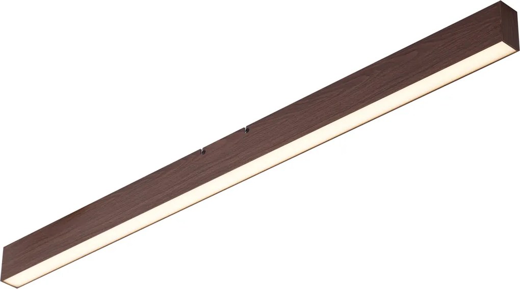 Plafonieră modernă din lemn de nuc cu LED integrat, reglabilă în 3 trepte 2700-4000K cu comutator DIP - Keane