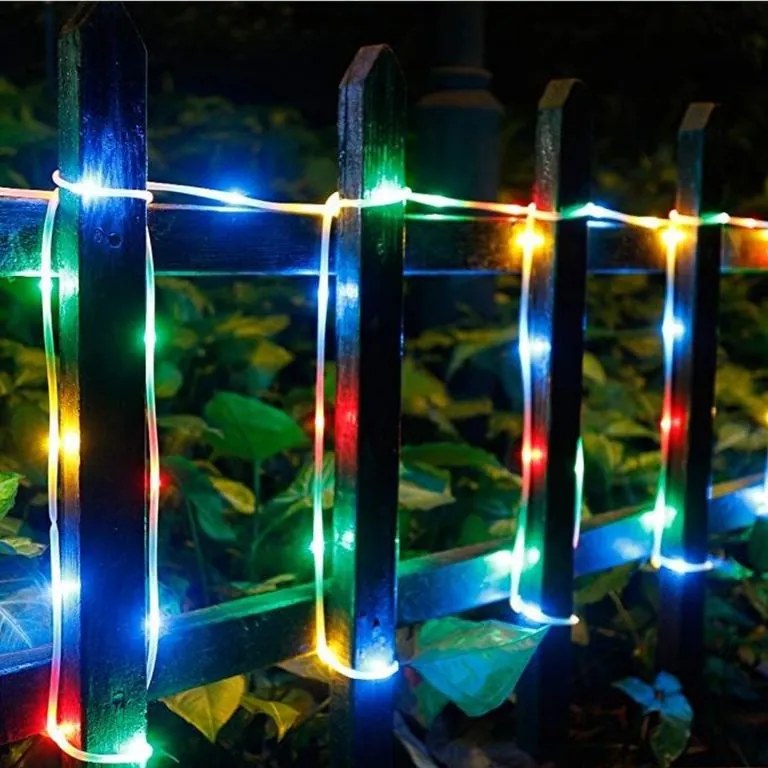 Lumină solară furtun - 100 LED, colorat
