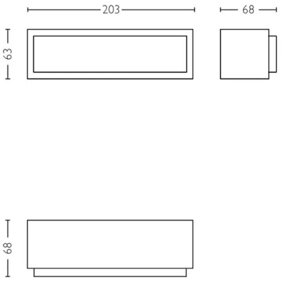 Aplică LED de exterior Philips STRATOSPHERE LED/3,8W/230V 4000K IP44
