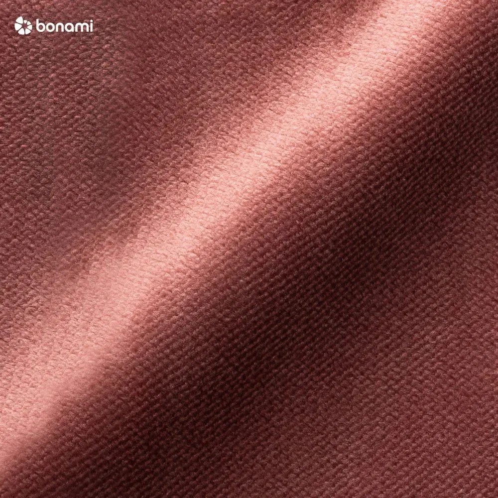 Colțar roz extensibil cu tapițerie din catifea (cu colț pe partea dreaptă) Lofty Lilly – Miuform