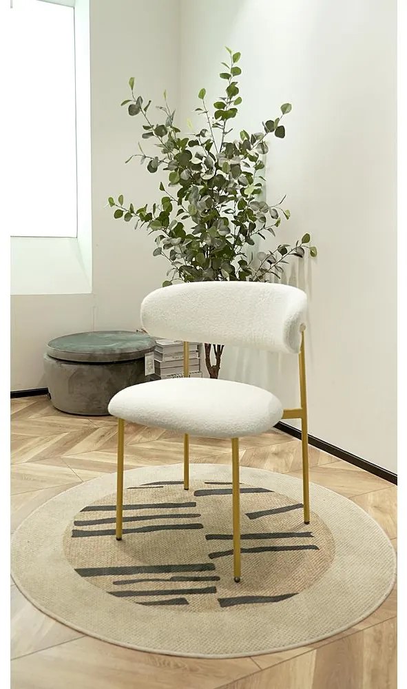 Scaun sufragerie Mokka (crem + auriu). 1100152
