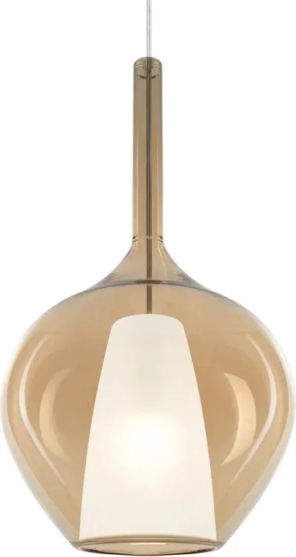 Lustra, Pendul din sticla KALIQUE-1 SP1 D28 AMBRA