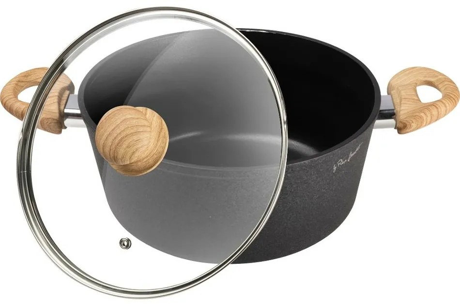 Lamart LT1247 cratiță cu capac Natur, diametru 24cm, 24 cm