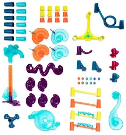 Pistă pentru bile de sticlă B-Toys MARBLE Deluxe 3xAG13