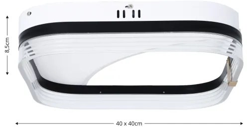Brilagi - Plafonieră LED dimabilă SIRELI LED/56W/230V 3000-6000K 40x40 cm + telecomandă