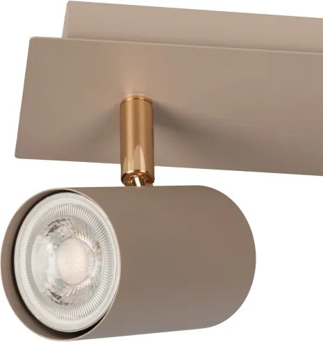 Kanlux 90781 - Spot aplicat EVALO 2xGU10/10W/230V bej/auriu