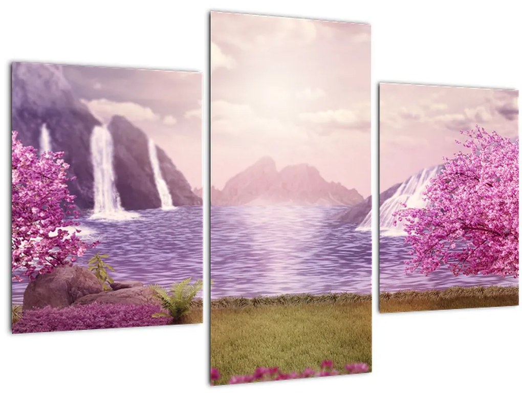 Tablou cu lac (90x60 cm)
