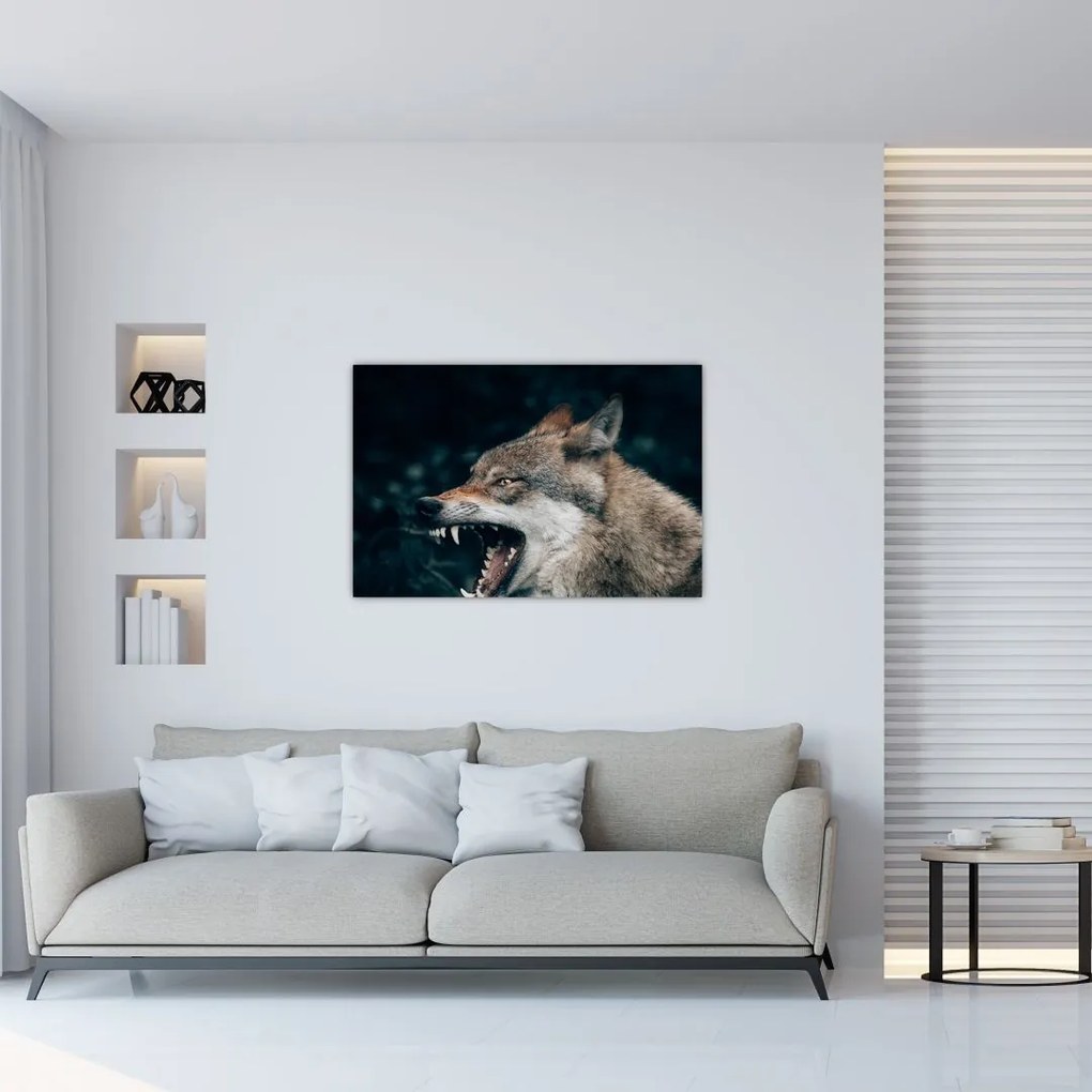 Tablou cu lup (90x60 cm)