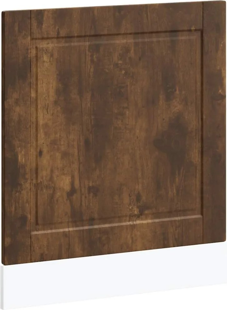 vidaXL Panou pentru mașină de spălat vase Stejar afumat Lemn prelucrat