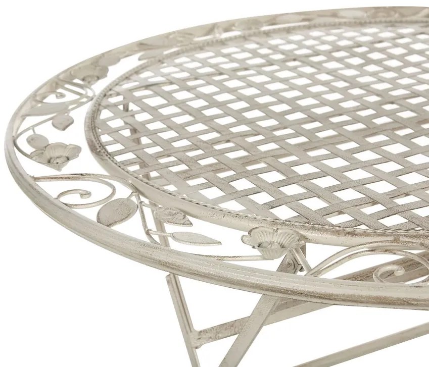 Set mobilier de grădină Basilia (alb crem) (pentru 4 persoane). 1035690