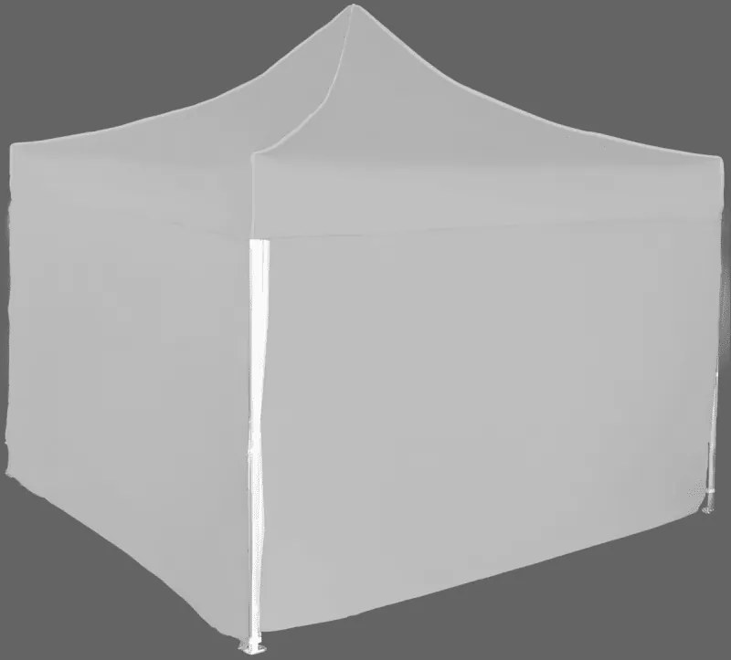 Pavilion de grădină 3x3m – din aluminiu, 4 pereţi laterali, Gri / antracit