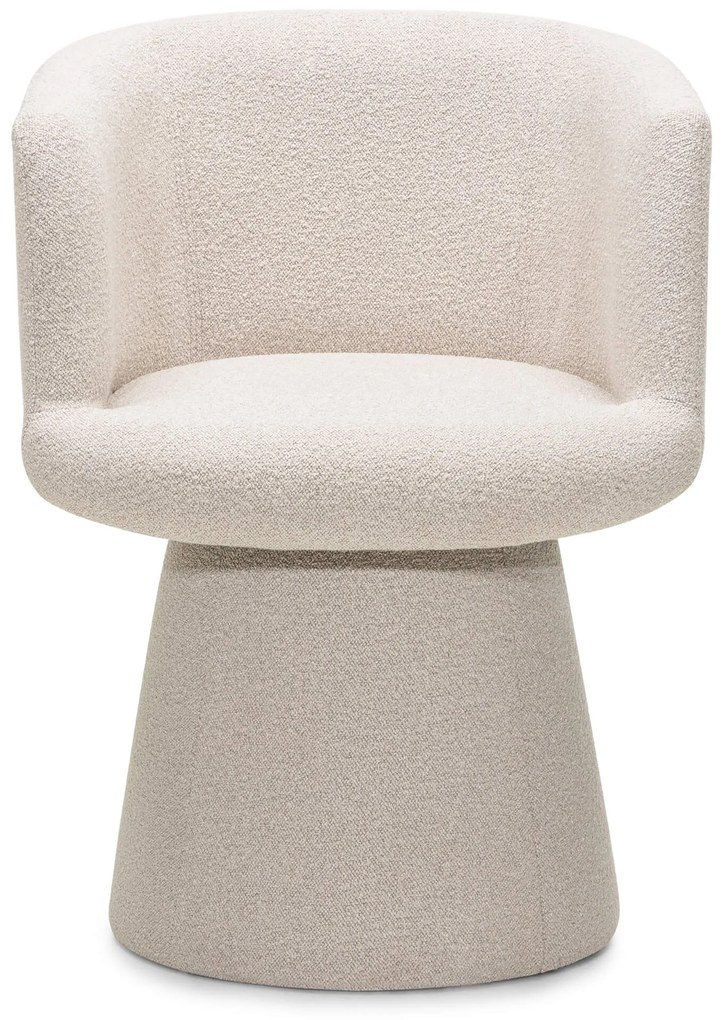 Fotoliu design rotativ YATO, crem