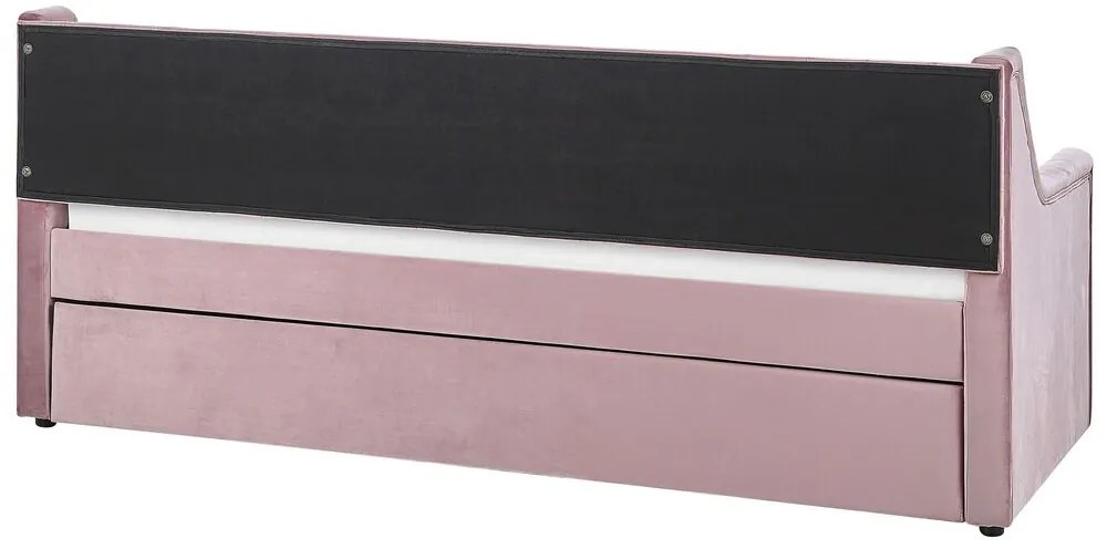 Pat extensibil 90x200 cm Maisha (roz). 1035496