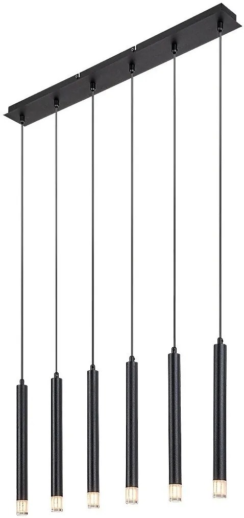 Lustra suspendata stil minimalist Ramira 6L negru