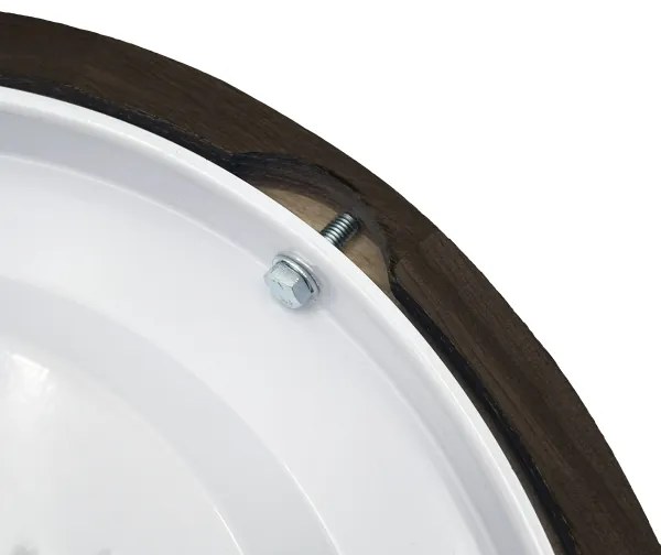 Brilagi - Plafonieră CARVALHO SMOKEY 1xE27/60W/230V, stejar, Ø 27,5 cm