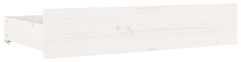 Cadru de pat cu sertare Small Double 4FT, alb, 120x190 cm Alb, 120 x 190 cm