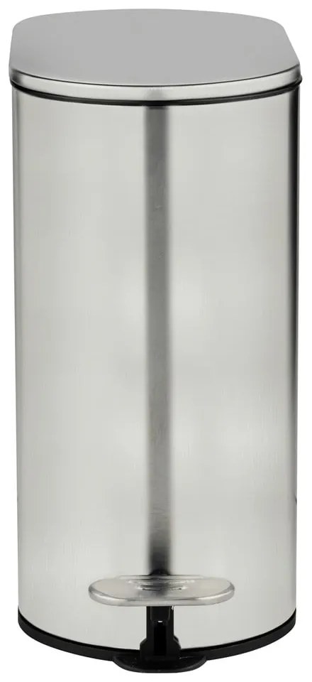 Coș de gunoi argintiu mat cu pedală din oțel inoxidabil 5 l Collungo – Wenko