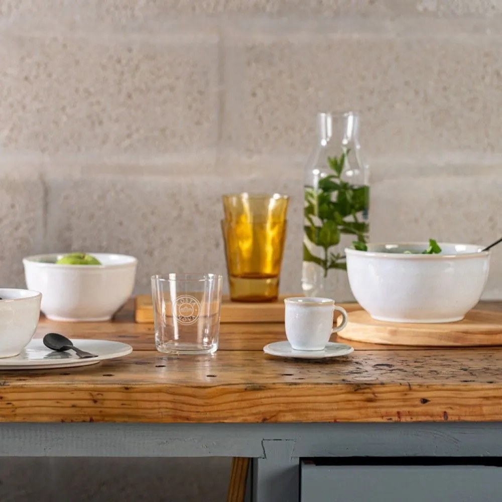 Farfurioară din gresie ceramică pentru ceașca espresso Costa Nova Roda, ⌀ 11 cm, alb