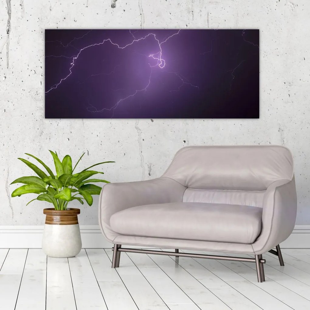 Tabloul cu fulger pe cer (120x50 cm)